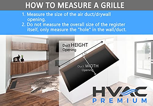 HVAC Premium 4" x 14" [Duct Opening] Toe Kick Vent Grille - HVAC Register Cover [Outer Dimensions: 5.5 X 15.5] - Brown by HVAC Premium - Used condition - Image 5