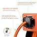 Giraffe Tools TA10 Retractable Air Hose Reel Swivel with 3/8 in. x 25 ft Hybrid Hose Max 300 PSI, Industrial Wall Mounted Compressor Hose Reel Heavy Duty, Air Compressor Heavy Duty Steel Reel