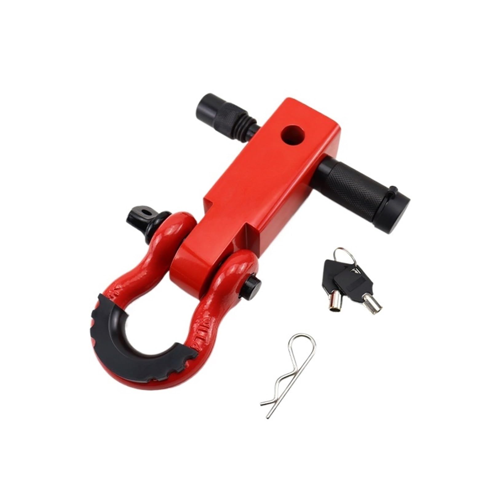 Ricevitore gancio di traino multi-montaggio con grilli ad anello a D Ricevitore gancio di traino, for il recupero di veicoli Jeep(B)