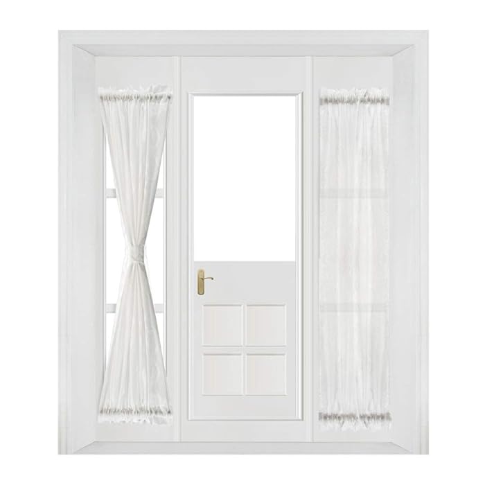 Buy NAPEARL Sidelight Curtains for Front Door Windows, Jacquard