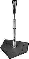 JASCOPRO Batting Tee for Baseball & Softball: Home Plate Base, Adjustable 24-46", Aluminum Stem, Hand-Rolled Rubber Top, Portable for Kids & Adults