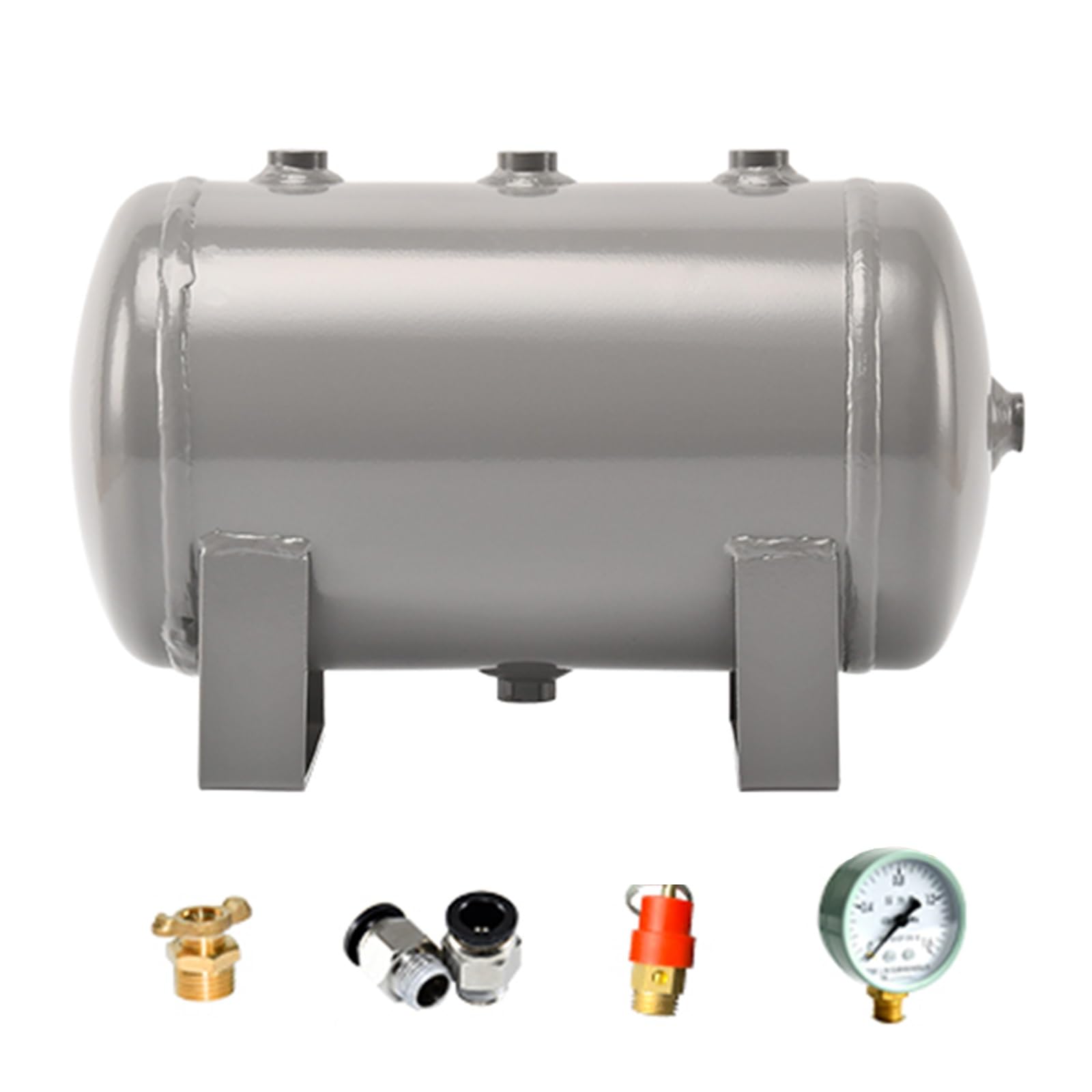 Air Tank Tanque De Aire Portátil De Alta Presión, Kit De Tanques De Compresor De Aire De Repuesto De 100, 80, 50, 30, 20, 10, 5, 4, 3, 2 Y 1 L Para Almacenar Gas, Portador De Tanque(5L(1.32Gal) - C)