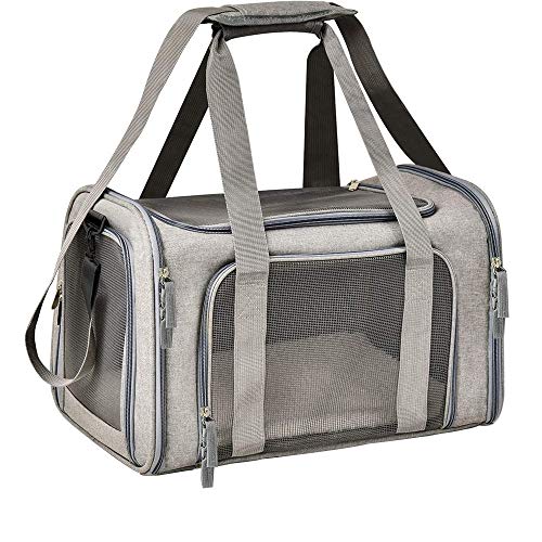 VICKERT Soft-Sided Pet Travel Carrier TSA Airline Approved Cat Carriers Dog Carrier Pet Carrier for Small Medium Cats Dogs Puppies of 15 Lbs, Collapsible Waterproof Travel Pet Carrier