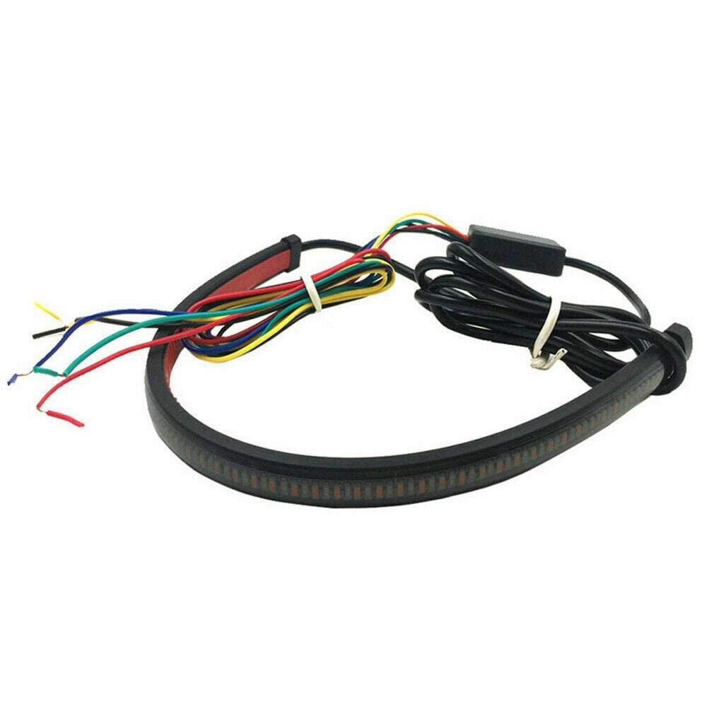 MACHSWON Feu arrière de moto, bande de voyant indicateur de clignotant LED étanche pour toute moto, longueur 20cm