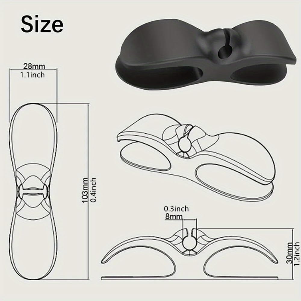 2pcs Kitchen Appliance Cable Winding air Fryer Coffee Machine Holder Cable Management clamp.