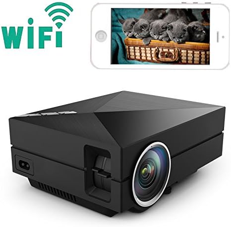 Haojue GM60A Wireless Display WiFi Mini Portable LED LCD Home Theater Projector Private Cinema Beamer