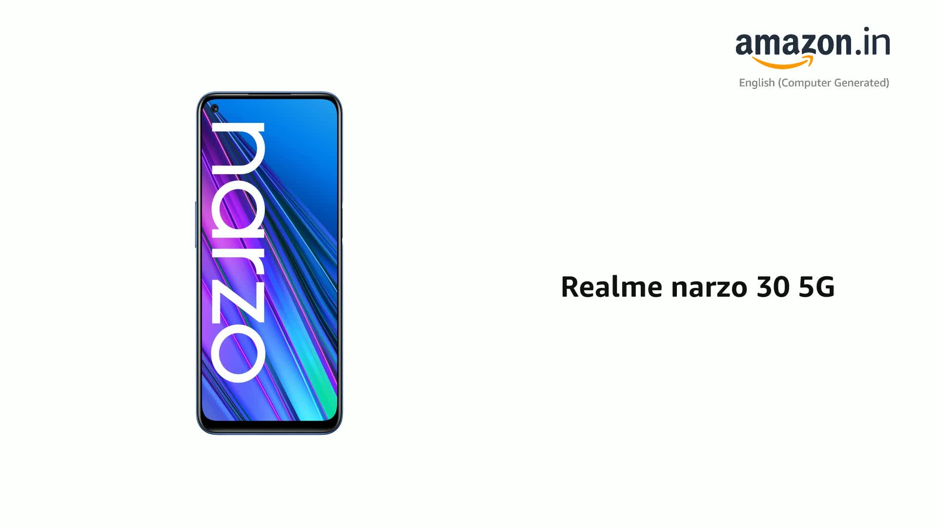 realme narzo 30 5G (Racing Blue, 6GB RAM, 128GB Storage