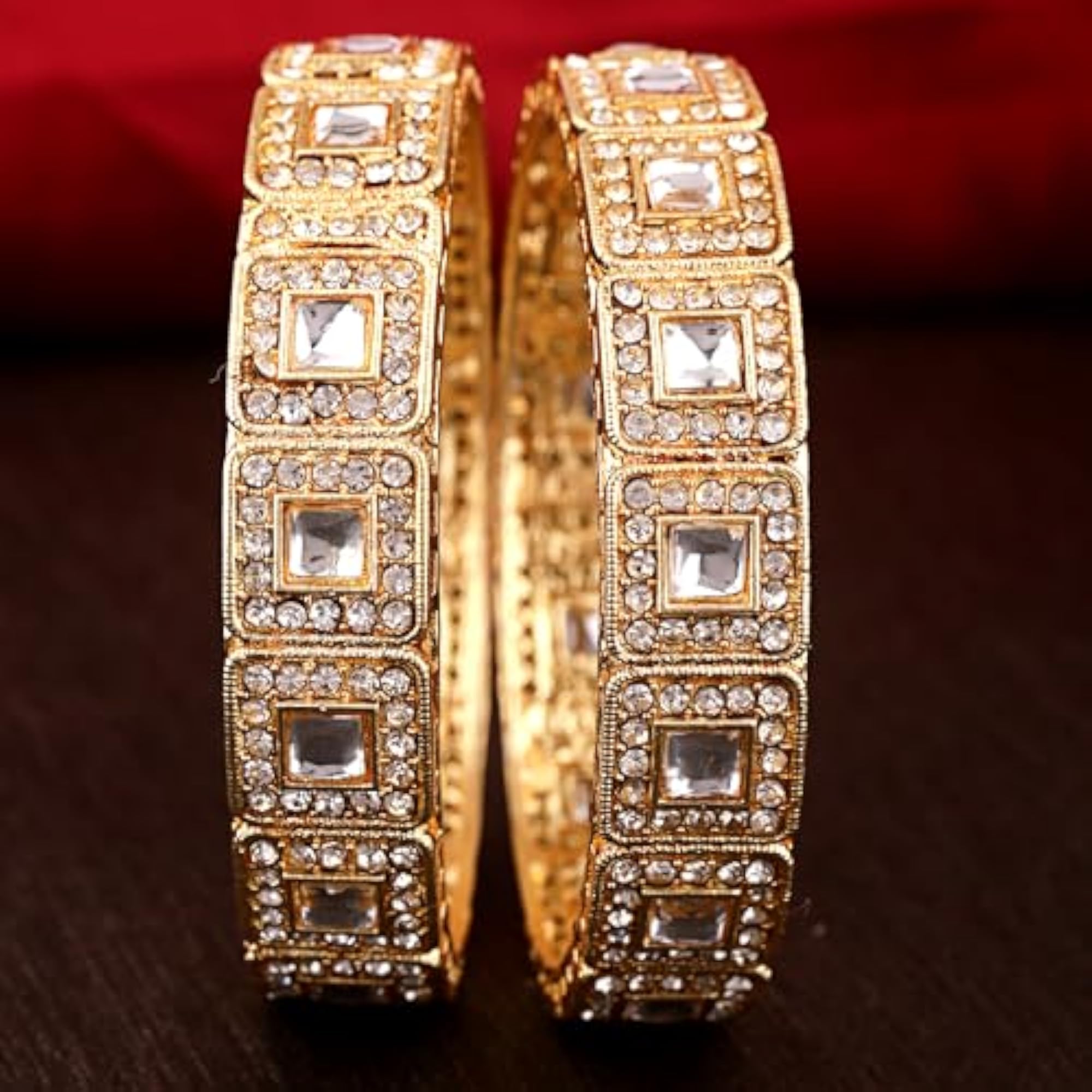 Stylish Kundan Bangles for Women