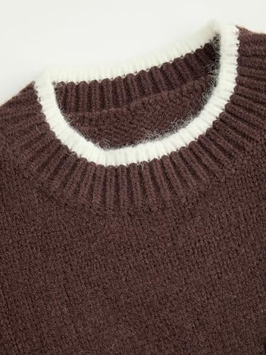 Image of CIDER Women's Fall Sweaters Long Sleeve Cute Sweaters Bear Graphic Crewneck Soft Knit Casual Cropped Pullover