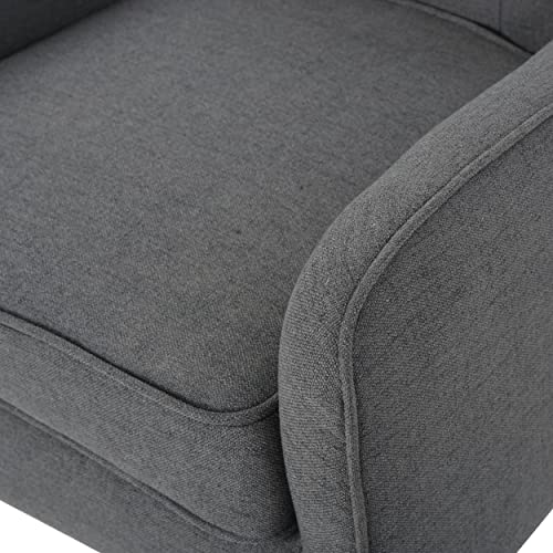 Christopher Knight Home Felicity Mid-Century Fabric Arm Chair, Charcoal #TOP5