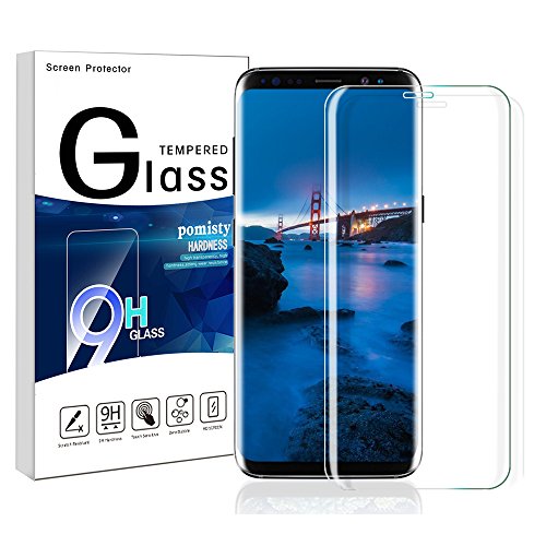POMISTY Protector de Pantalla de Vidrio Templado 9H para Samsung Galaxy S8 Galaxy S8