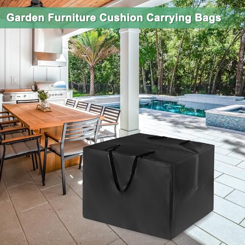 M METERXITY Furniture Cushion Storage Bags 32" x 32" x 24", Black by M METERXITY - Used condition - Image 7