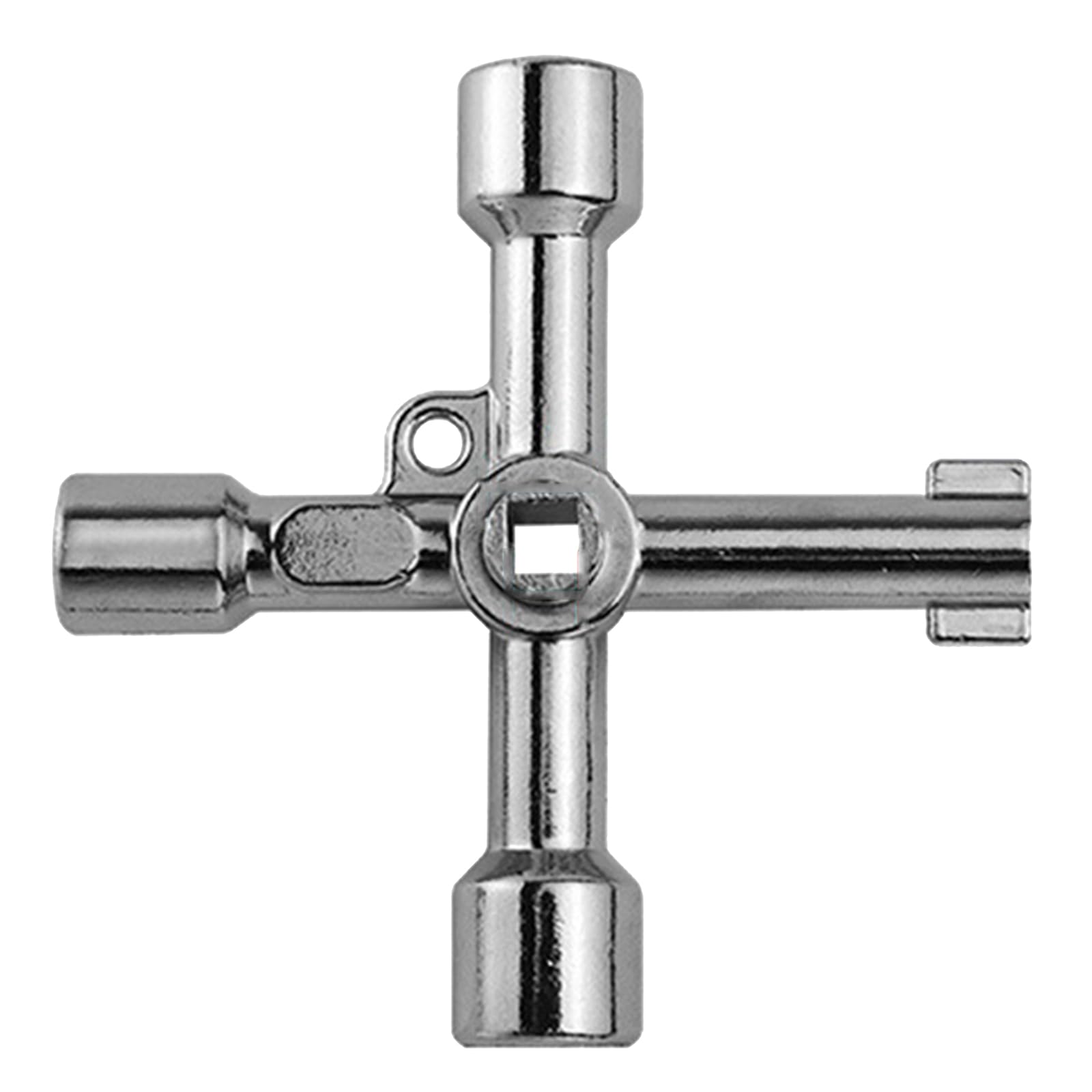 Lemeiguo Oh! 4 In 1 Cross Wrench With Accessories Square Triangle Train Electric Cupboard Box Elevator Cabinet Double Sided Wrench Center Round Hole Square Hole