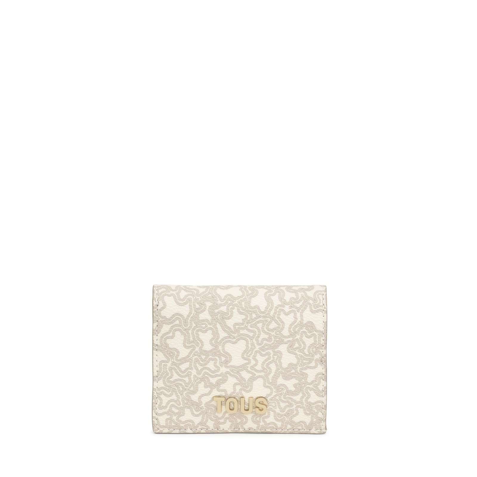 Tous Women's Billetera Xs. KAOS Mini Lines Beige Billfold