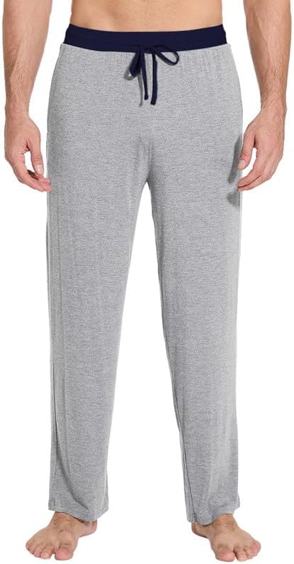 WiWi Viscose from Bamboo Mens Pajama Pants Soft Lounge Bottoms Sweatpants Sleep Pant Drawstring with Pockets S-XXL - Image 3