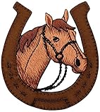 Size is 3-1/4"W x 3-1/2"H High quality, detailed embroidery applique can be sewn or ironed onto polyester or cotton. Wash cold, dry on no-heat. Easy DIY craft project for kids or beginners. Great for sweaters, beanies, hats, bags, jeans, jackets, clo...