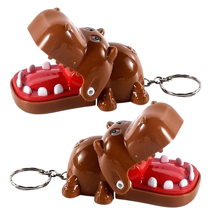 RV Mart Hippo Teeth Toy Keychain For Kids Hippopotamus Biting Finger Game Dentist Biting Finger Games Set of 2 (B0D2BCJYCX) Amazon Price History, Amazon Price Tracker