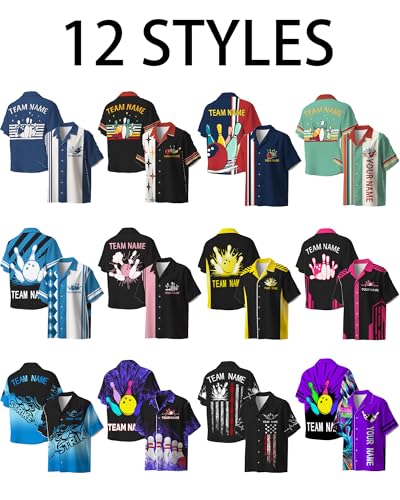 Custom Bowling Shirts Personalized Bowling Jerseys Unisex with Names Customized Bowling Shirt3