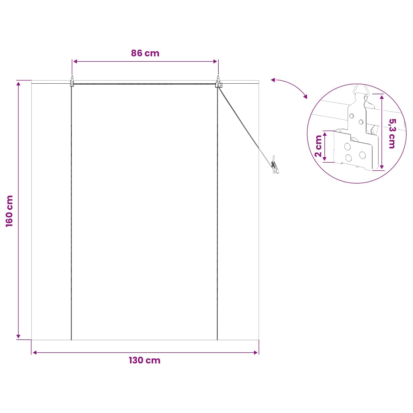 Store enrouleur en bambou naturel - 130 x 160 cm - Protection solaire - Pour intérieur