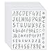 10 Blätter Alphabet Aufkleber,Glitzer Buchstaben Aufkleber,DIY Buchstabe Etiketten,vinyl Buchstaben Aufkleber,Aufkleber Selbstklebend Kinder,Selbstklebende Alphabet (Silber)
