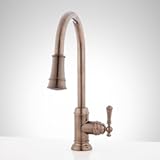 448173 Amberley 1&period;8 GPM Single Hole Pull Down Kitchen Faucet