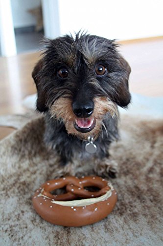 meinherzschlag Hundespielzeug Quietsch Breze zum Spielen und Quietschen