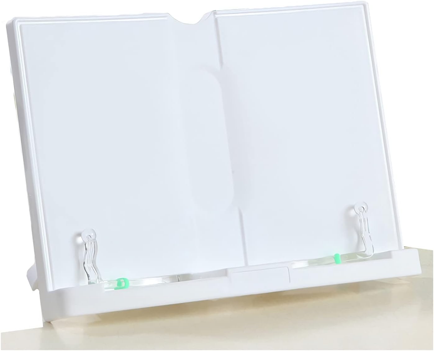 Book Stand Desk Book Stand Reading Rest Holder Adjustable Angle Cookbook Stands Portable Bookstand for Textbook Music Document 8.3 x 8.1 inch (Color : Pink) (White)