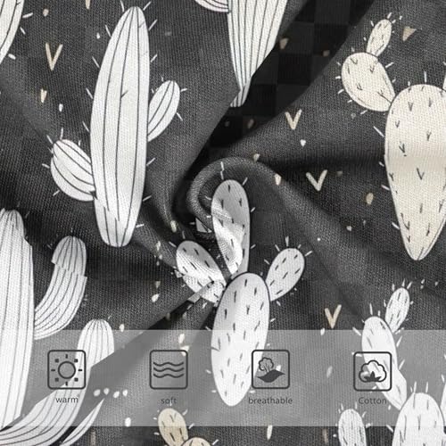 Cacti White Beige Plaid Black Little Girl Panties Toddlers Underwear Floral Cotton Aesthetic Undies Kids Briefs 2t3