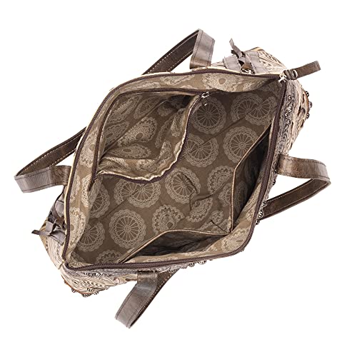 Annie's Secret Half Moon Tote for Women | Leather Lined Ambidextrous Conceal Carry Pocket on Back4