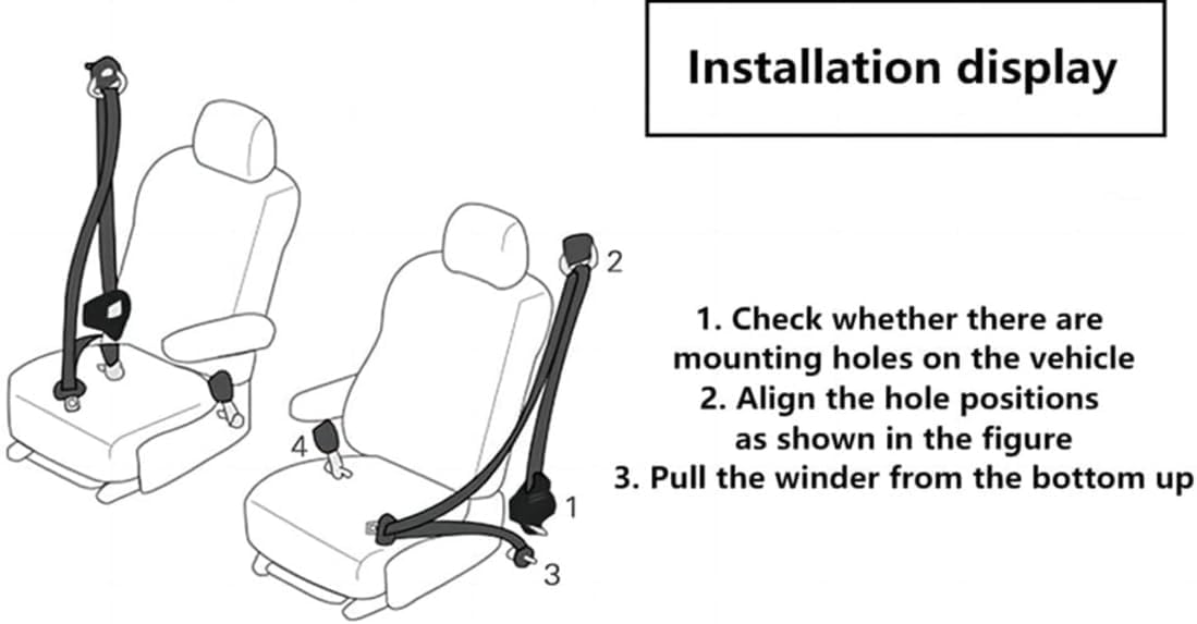 2pack Universal Retractable Adjustable Golf Cart Belts for Go Kart UTV RV Truck