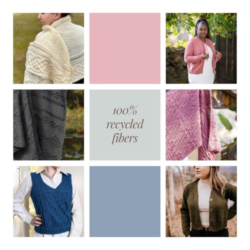 Lana reciclada Lion Brand Yarn para tejer ropa de invierno cómoda en casa 6