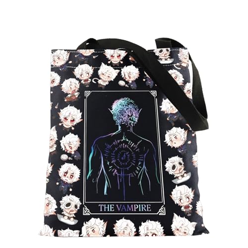 FOTAP BG3 Astarion Merch Shoulder Bag Pale Elf Astarion Inspire Tote Bag Vampire Fan Gift Video Game Gift