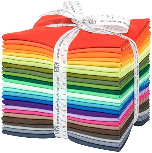 Kona Cotton Solids 2019 25 Fat Quarters Robert Kaufman Fabrics FQ-1589-25