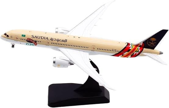 Copy Airplane Model 1/400 Scale B787-9 HZ-ARF G20 SAUDIA Airline Airplane Die Cast Alloy Airplane and Landing Gear Collection