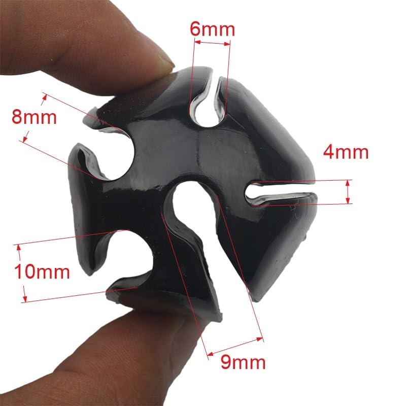 6 piezas bolas para detener caña de pescar silicona miniatura 2