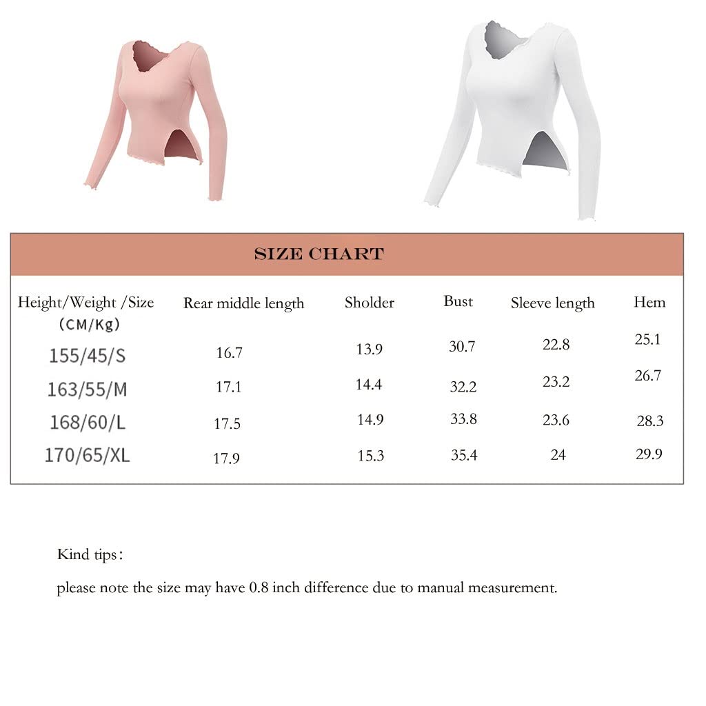 HSQMA Maglia Manica Lunga da Allenamento da Donna, Maglietta Attillata da Fitness, Maglietta da Palestra, Allenamento da Corsa, Sport da Palestra, Magliette Sportive Traspiranti