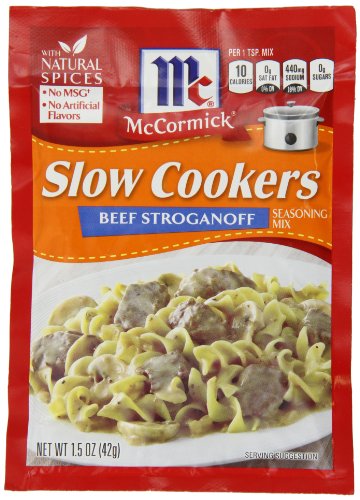 McCormick Slow Cookers Beef Stroganoff Seasoning Mix, 1.5 oz