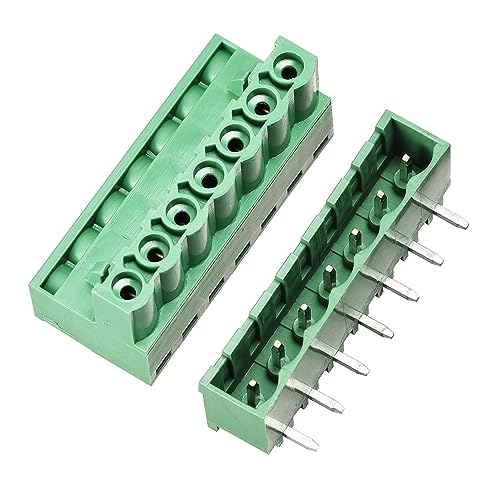Terminal de tornillo PCB 5.08mm 7 pines ángulo recto conector para circuitos