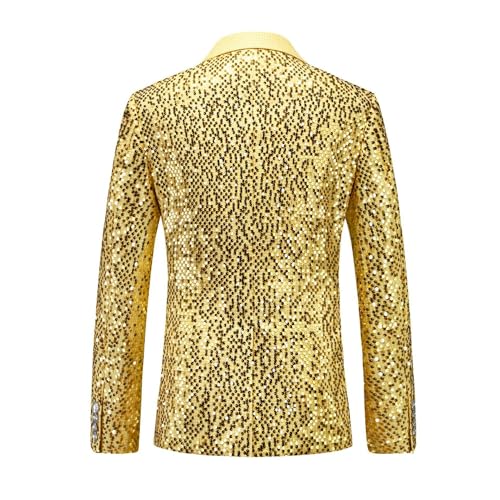 Veste uni à paillettes blazer coréen pour animateur et hôte - 3