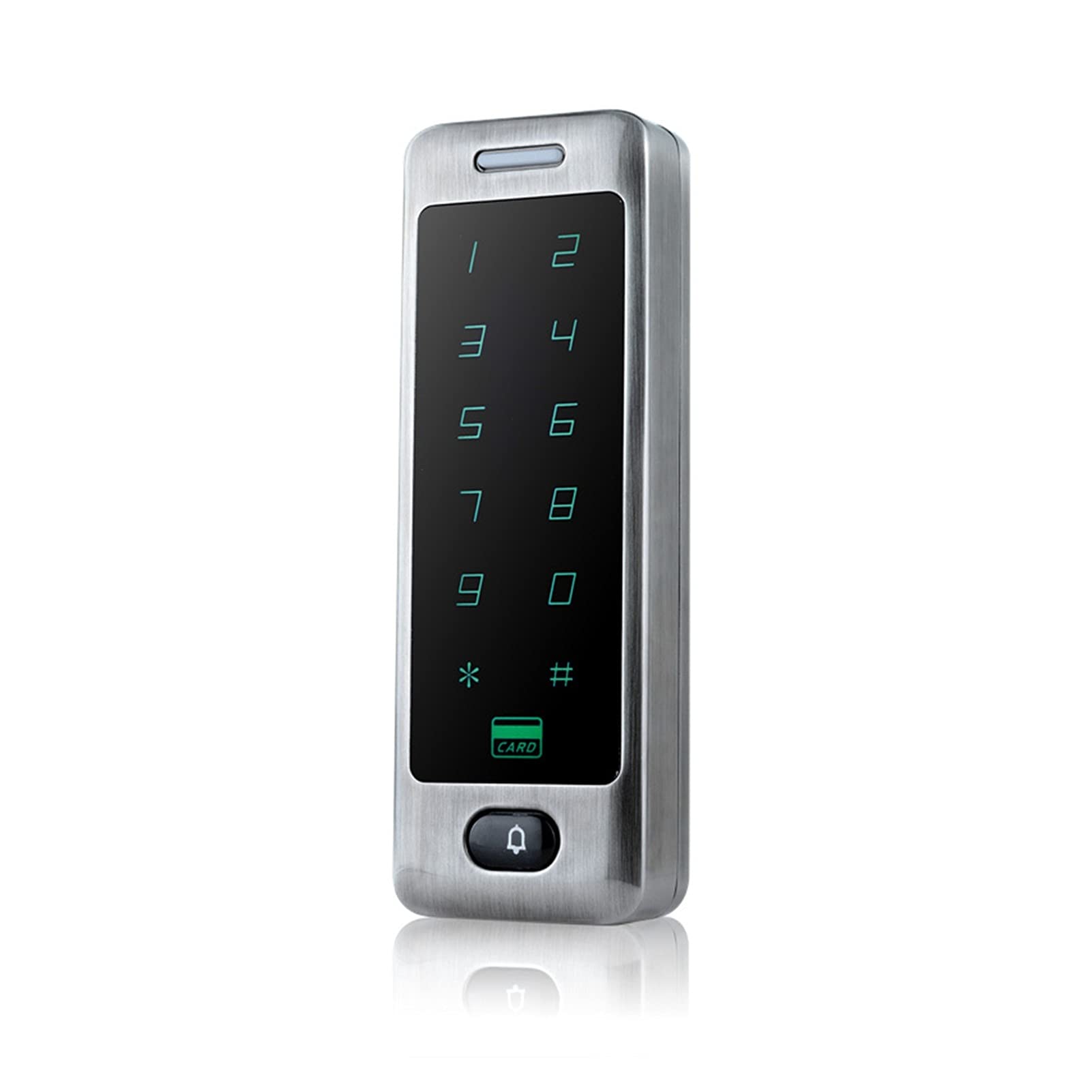 Wodoodporny Dotykowy Kontrola Access Metal Electronic Drzwi Zamek Elektryczny Otwieracz Bramy Inteligentny Klawiatura Case Reader ID(Fat Light Green)