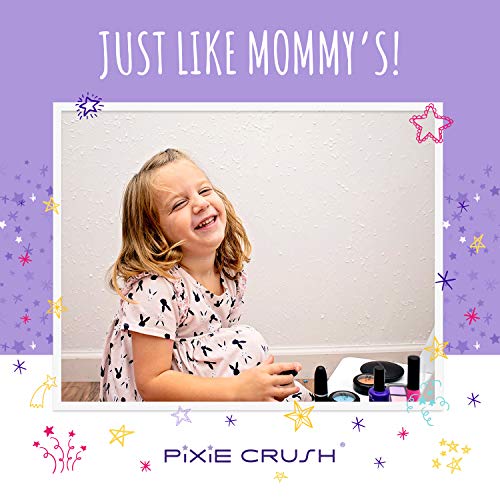 PixieCrush Pretend Makeup Play Deluxe 16 Piece Set for Children