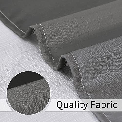 Grey Shower Curtains For Bathroom, Ombre Textured ​Fabric Shower Curtain Set, Hotel Spa Luxury With 12 Hooks, Machine Washable, Decorative Bathroom Curtain Grey 72 X 72 #TOP5