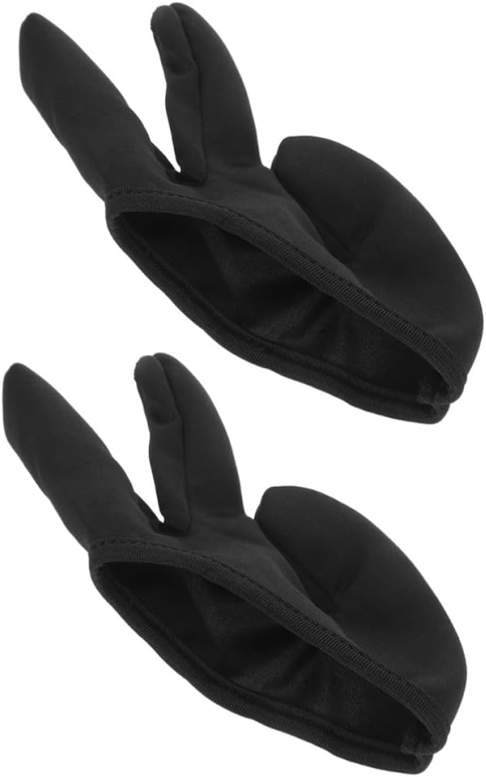 Mikinona 2pcs Thermal Hair Styling Gloves for Fingers, Heat Resistant Cotton Curling Wand Heat Glove with Lightweight Multifunctional Design for Home and Salon Use