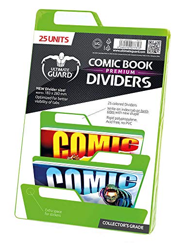 Ultimate Guard UGD020026 - Premium Comic Buch Dividers 25, grün