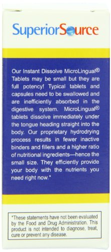 Superior Source Chromium Nutritional Supplements, 200 Mcg, 100 Count #TOP1