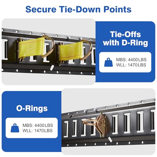 E Track Tie Down Kit 30-Piece – 4x16 Ft Rails & Straps view 3