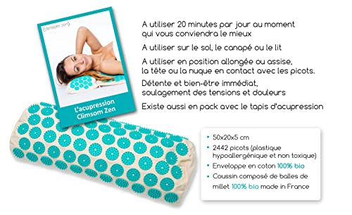 Coussin acupression bio Climsom en millet bio pour un bien-être d'exception - 6