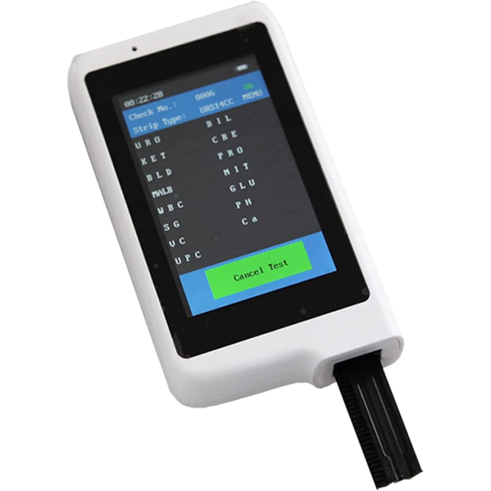 Analizador de orina portátil con USB, con 14 tiras reactivas (100 unidades), para uso doméstico y hospitalario