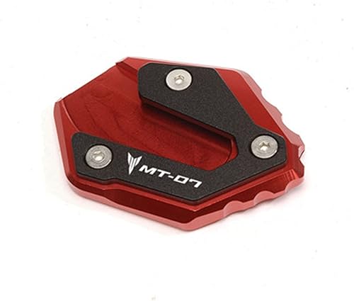 Miniatura 7 de EDKAY for Yamaha MT07 MT 07 MT-07 2014-2019 2018 2020 2021 Motorbike Kickstand Sidestand Side Stand Enlarge Extension Pads with Logo Side Frame feet