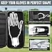 DURARANGE Golf Glove Holder Case with Glove Shaper - Portable Golf Accessories Organizer for Men & Women - Large Capacity for Balls, Tees, Markers - Ideal Gift - Black